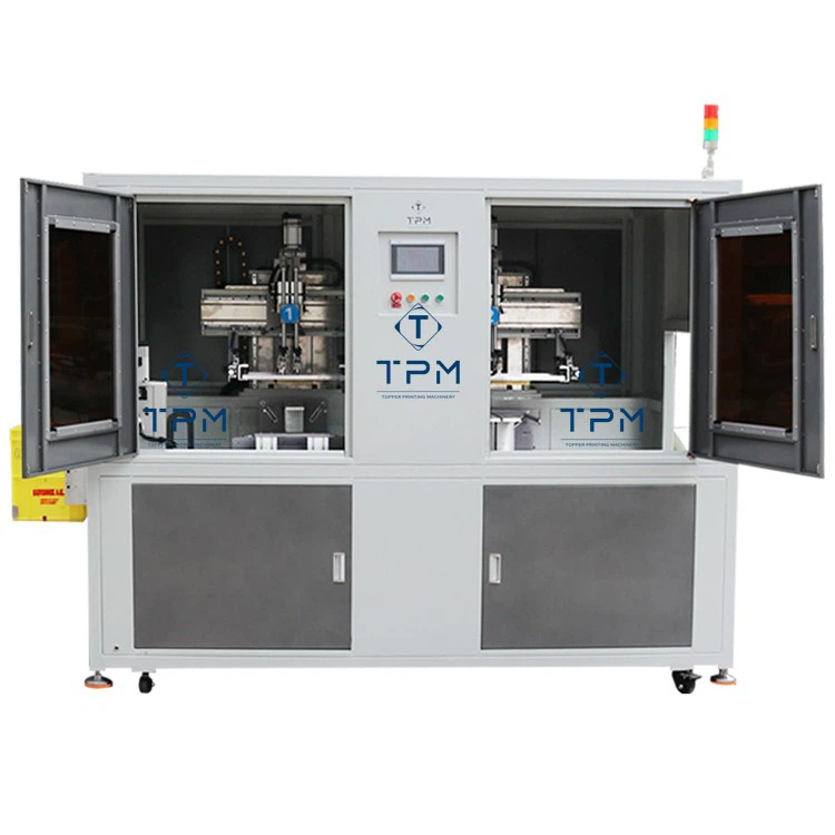 Automatic 2 Color 4 Sides Beer Crate Screen Printing Machine