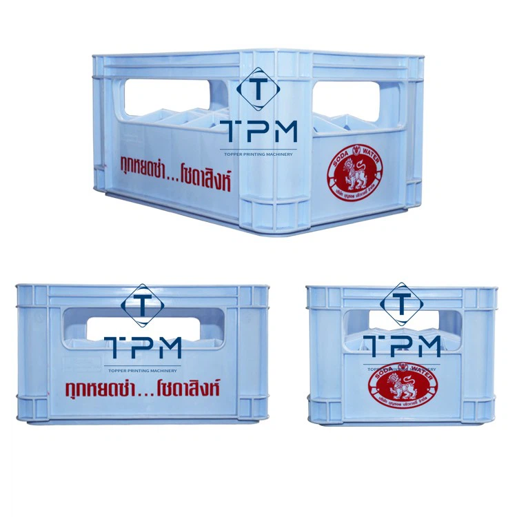 Automatic 2 Color 4 Sides Beer Crate Screen Printing Machine