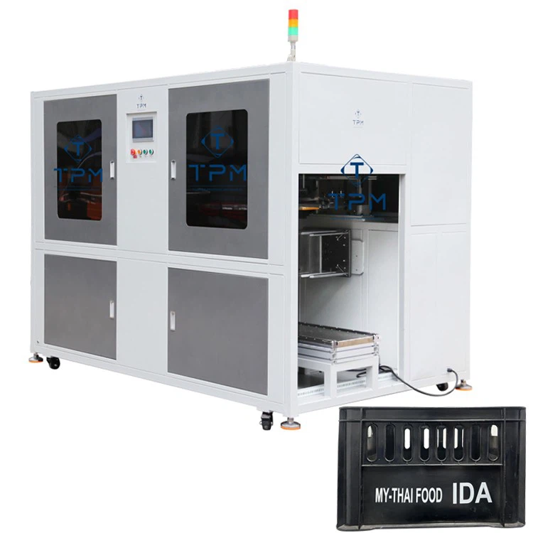 Automatic 2 Color 4 Sides Beer Crate Screen Printing Machine